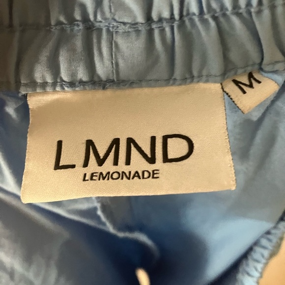 LMND Chiara Short - Azure Blue Pockets Elastic Waist Medium Gym Activewear - Picture 4 of 4